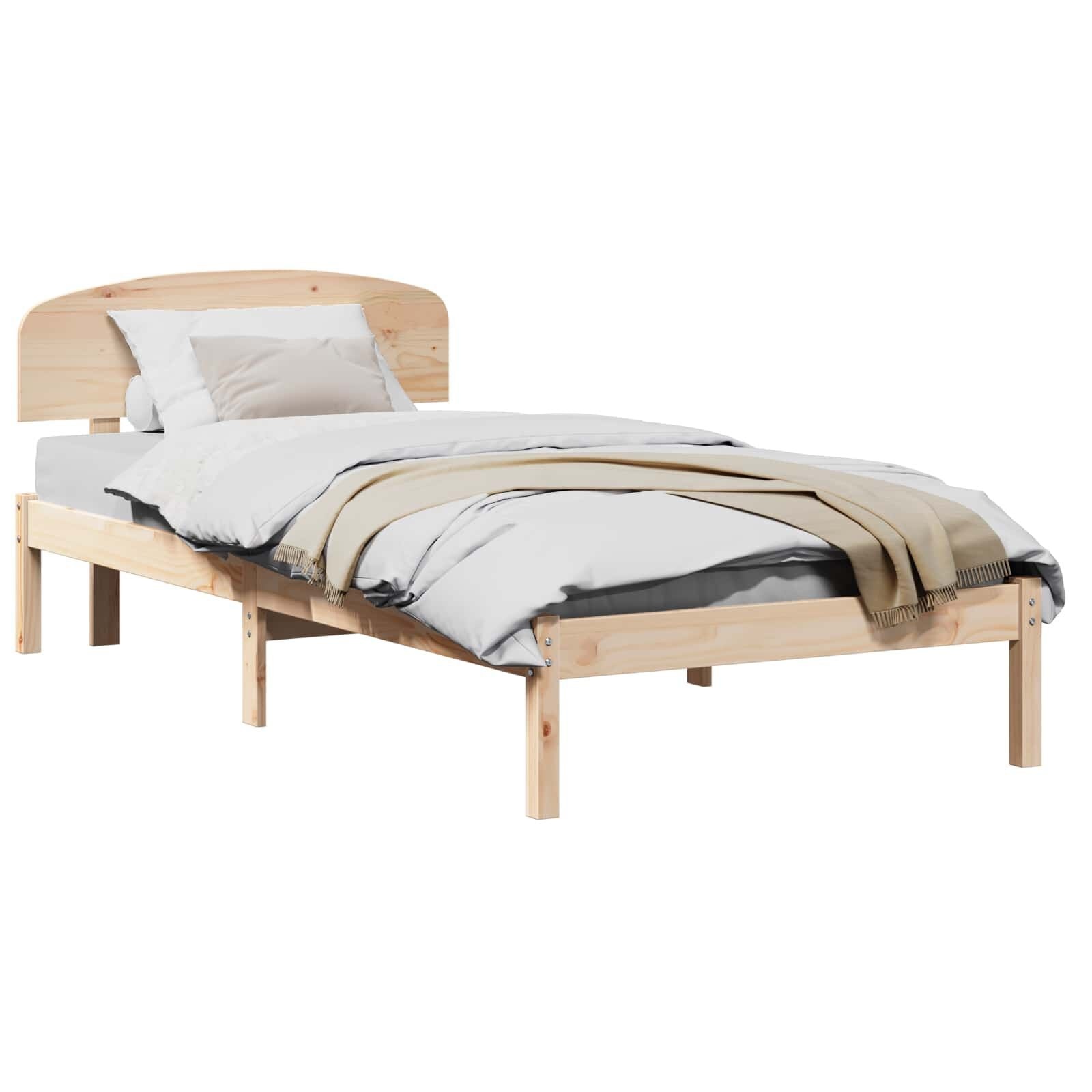 VidaXL Bedframe Grenenhout Bruin 80x200cm - 56% Korting!
