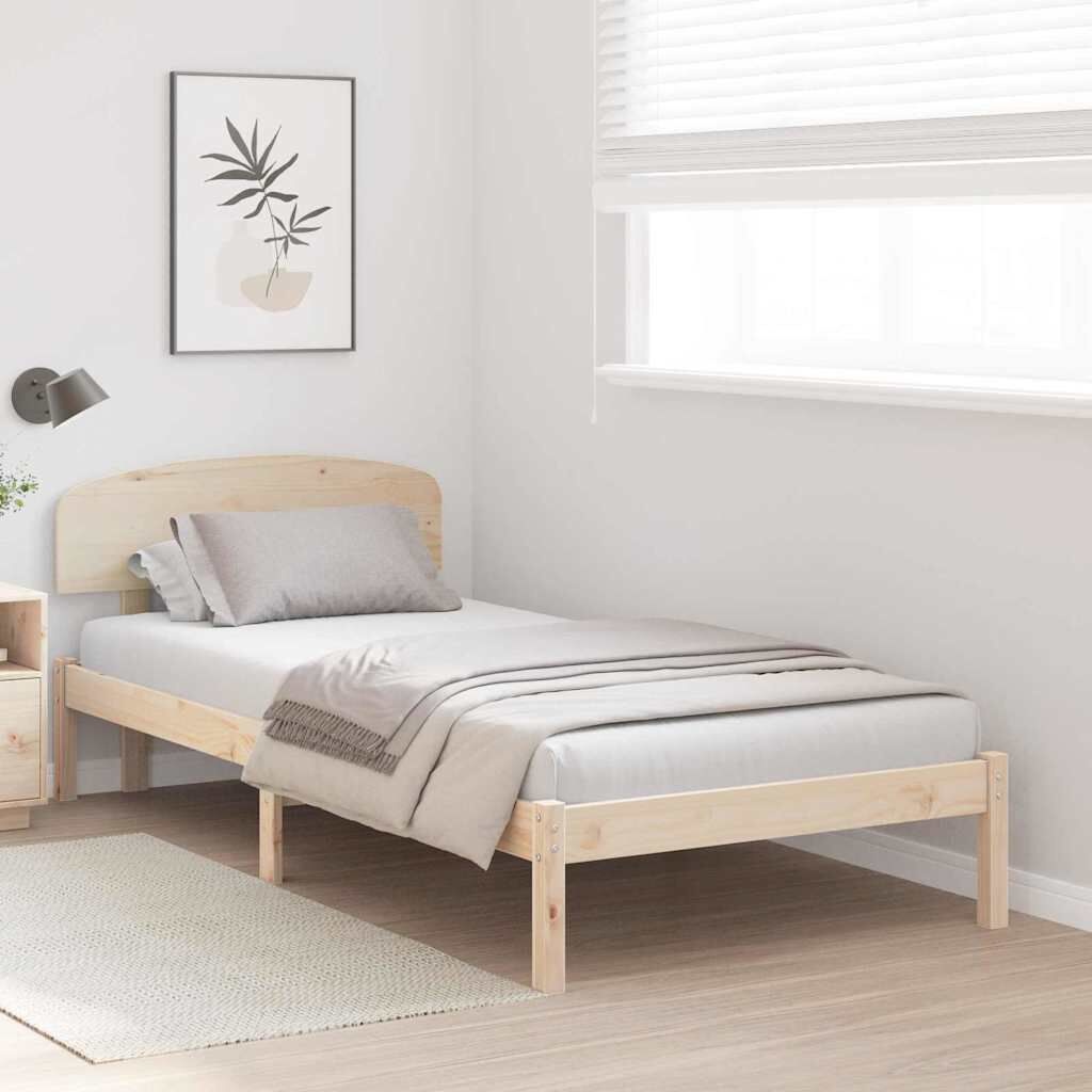 VidaXL Bedframe Grenenhout Bruin 80x200cm - 56% Korting!