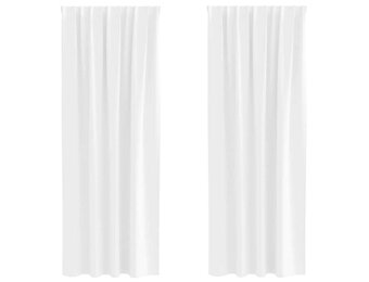 vidaXL Gordijnen Zuiverwit Polyester - 54% Korting