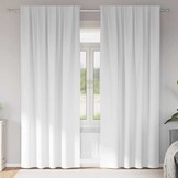 vidaXL Gordijnen Zuiverwit Polyester - 54% Korting