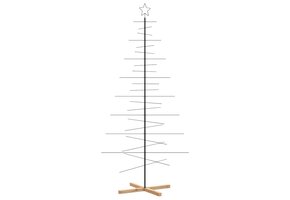 Moderne Metalen Kerstboom Zwart - 210 cm - 71% Korting