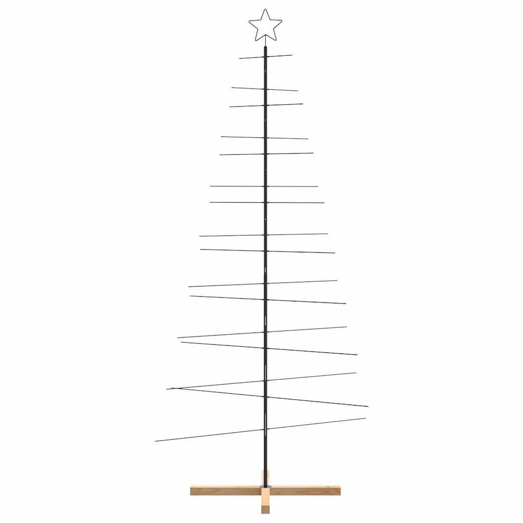 vidaXL Metalen Kerstboom met Houten Basis 210cm - 57% Korting!