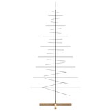vidaXL Metalen Kerstboom met Houten Basis 210cm - 57% Korting!