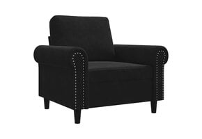 vidaXL Fauteuil Fluweel Zwart - 41% Korting!