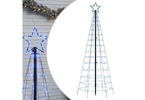 Blauwe LED Kerstboom 180cm met 220 Lichtjes - 63% Korting