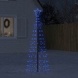 Blauwe LED Kerstboom 180cm met 220 Lichtjes - 63% Korting