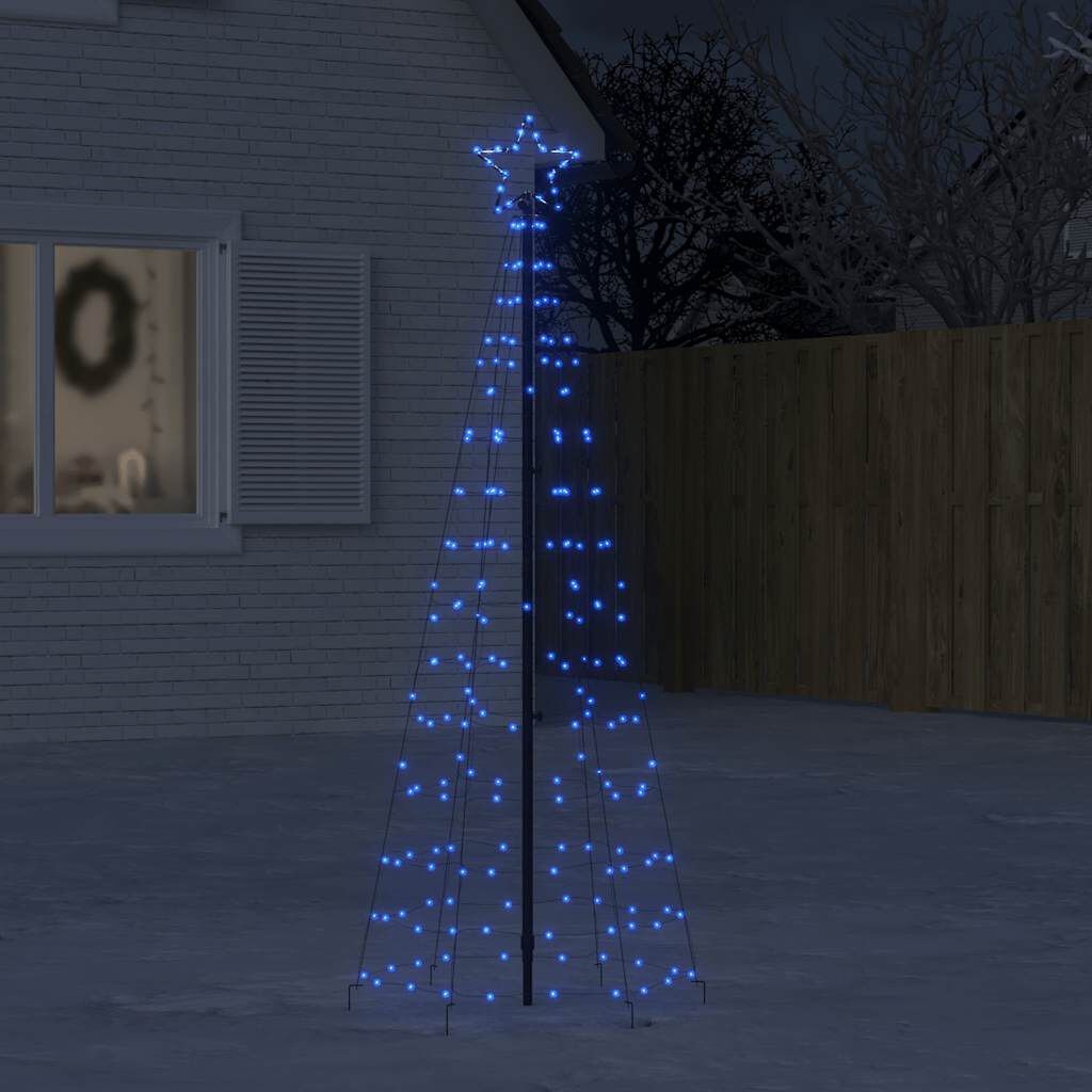 Blauwe LED Kerstboom 180cm met 220 Lichtjes - 63% Korting