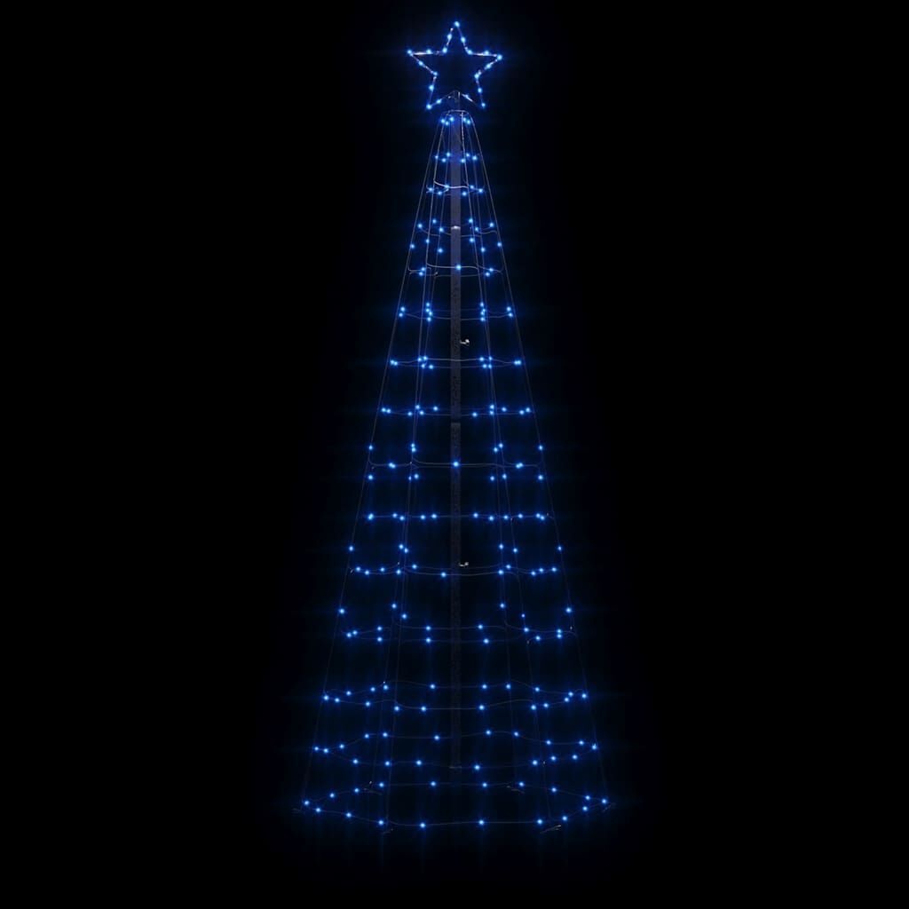vidaXL Blauwe LED Kerstboom met 220 LEDs - 180 cm - 59% Korting!