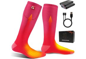 Oplaadbare Thermosokken Roze - 60% Korting