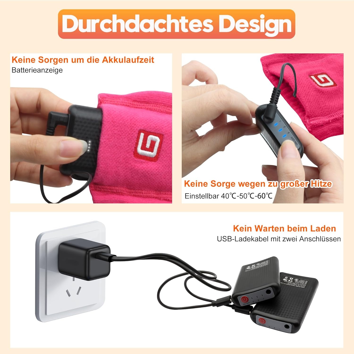 Geretourneerde Elektrische Verwarmingssokken - Roze - 56% Korting!