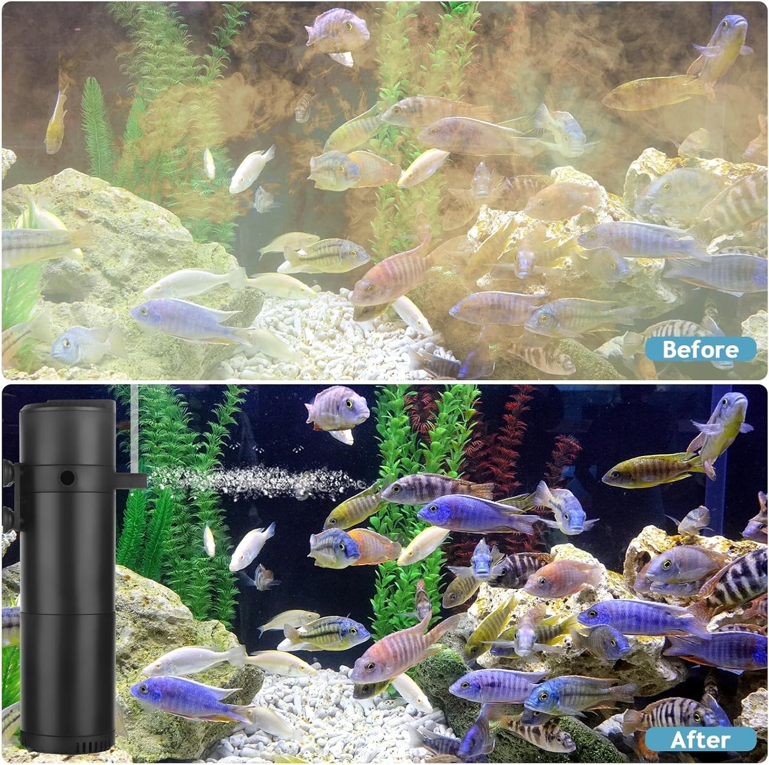 Zwart Aquarium Binnenfilter - 62% Korting!