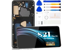 52% Korting: Incell LCD Scherm S21+ 5G Zwart (6.7") met Frame