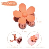Haarclips Dames: 6 Bloem Kunststof, Groot, Multicolor - 46% Korting!