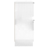 Dressoir 30x30x70 cm Hoogglans Wit Bewerkt Hout - 56% Korting