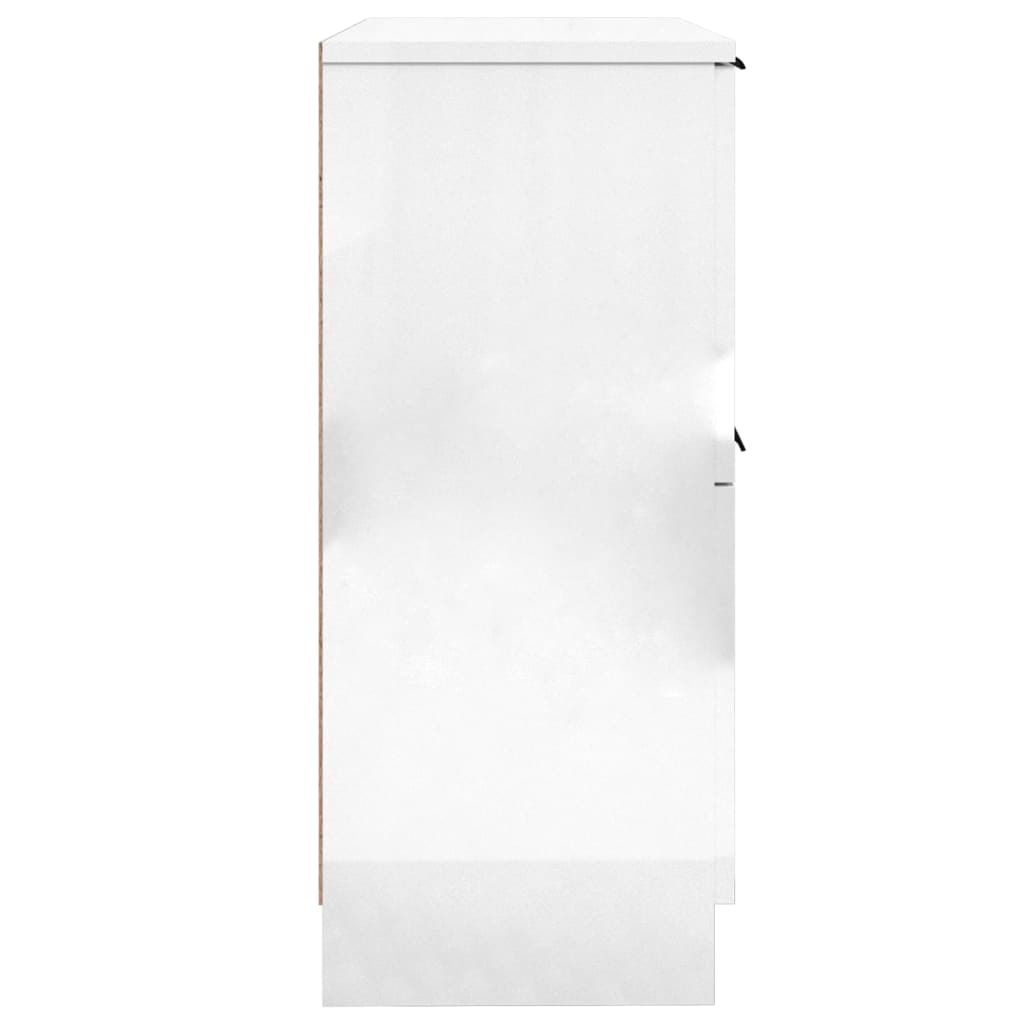 Dressoir 30x30x70 cm Hoogglans Wit Bewerkt Hout - 56% Korting