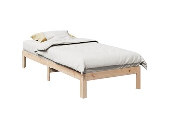 vidaXL Massief Grenenhouten Bedframe - 90x200cm - 43% Korting!
