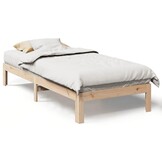vidaXL Massief Grenenhouten Bedframe - 90x200cm - 43% Korting!