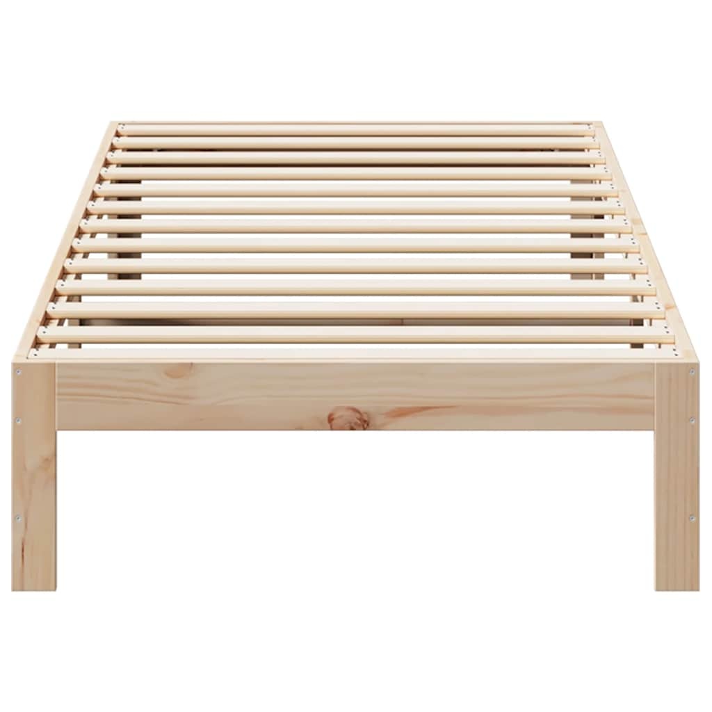 vidaXL Massief Grenenhouten Bedframe - 90x200cm - 43% Korting!