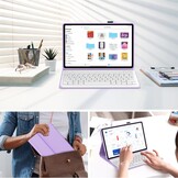 Lichtpaarse AZERTY Toetsenbordhoes voor Xiaomi Redmi Pad SE 11" - 55% Korting