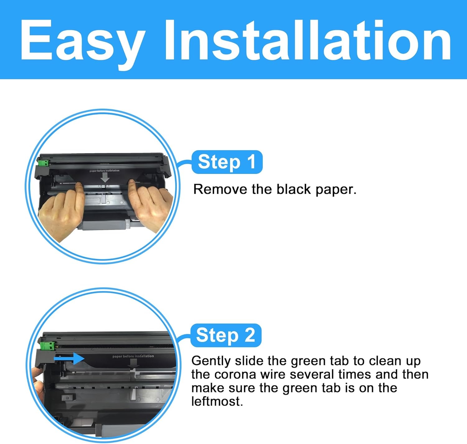 50% KORTING: Trommeleenheid DR3200/DR3100 (Zwart) - Compatibel met Brother