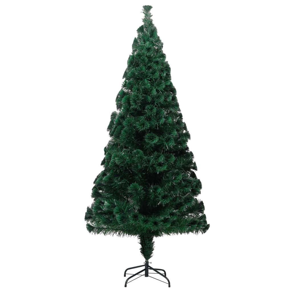 Kunstkerstboom 180cm met Glasvezel en Kleurige Lichtjes - 52% Korting!