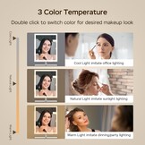 Hollywood Make-up Spiegel met LED - 3 Kleuren & Dimbare Verlichting - 31% Korting