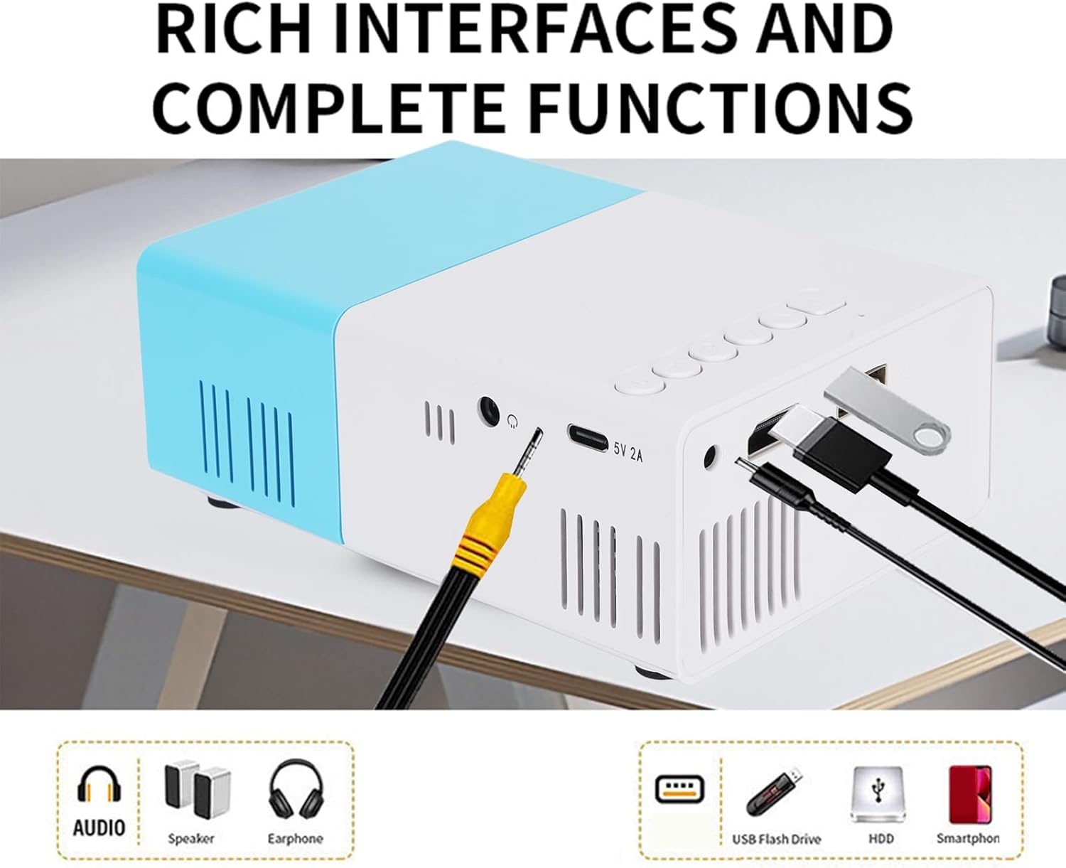 Draagbare Smart Beamer Full HD 1080p - 25% Korting