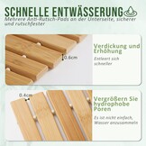 Bamboe Badmat 100x50 cm - 50% Korting