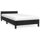 vidaXL Zwart Fluwelen Bedframe 100x200cm - 56% Korting!