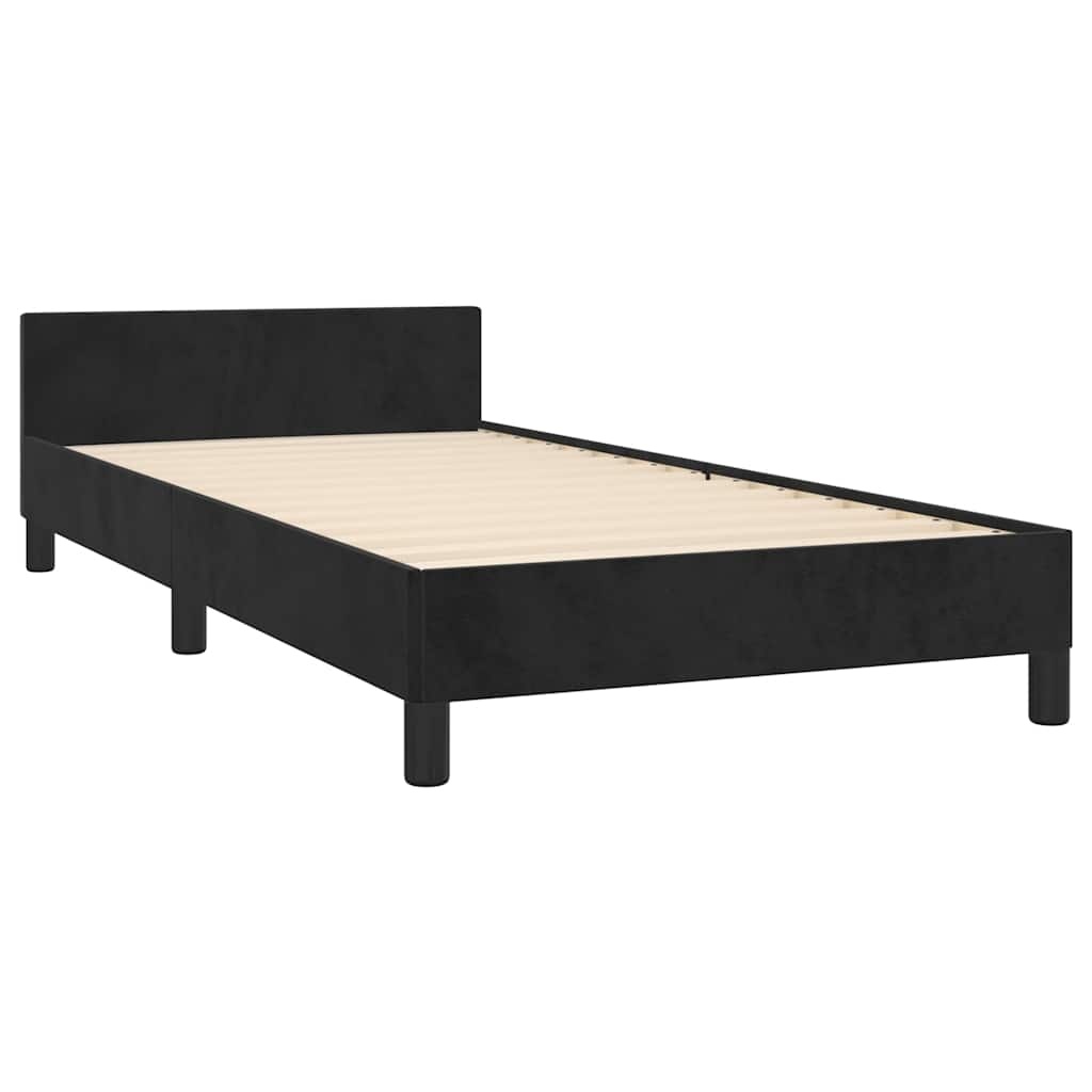 vidaXL Zwart Fluwelen Bedframe 100x200cm - 56% Korting!