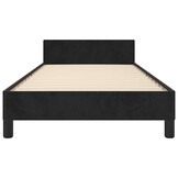vidaXL Zwart Fluwelen Bedframe 100x200cm - 56% Korting!