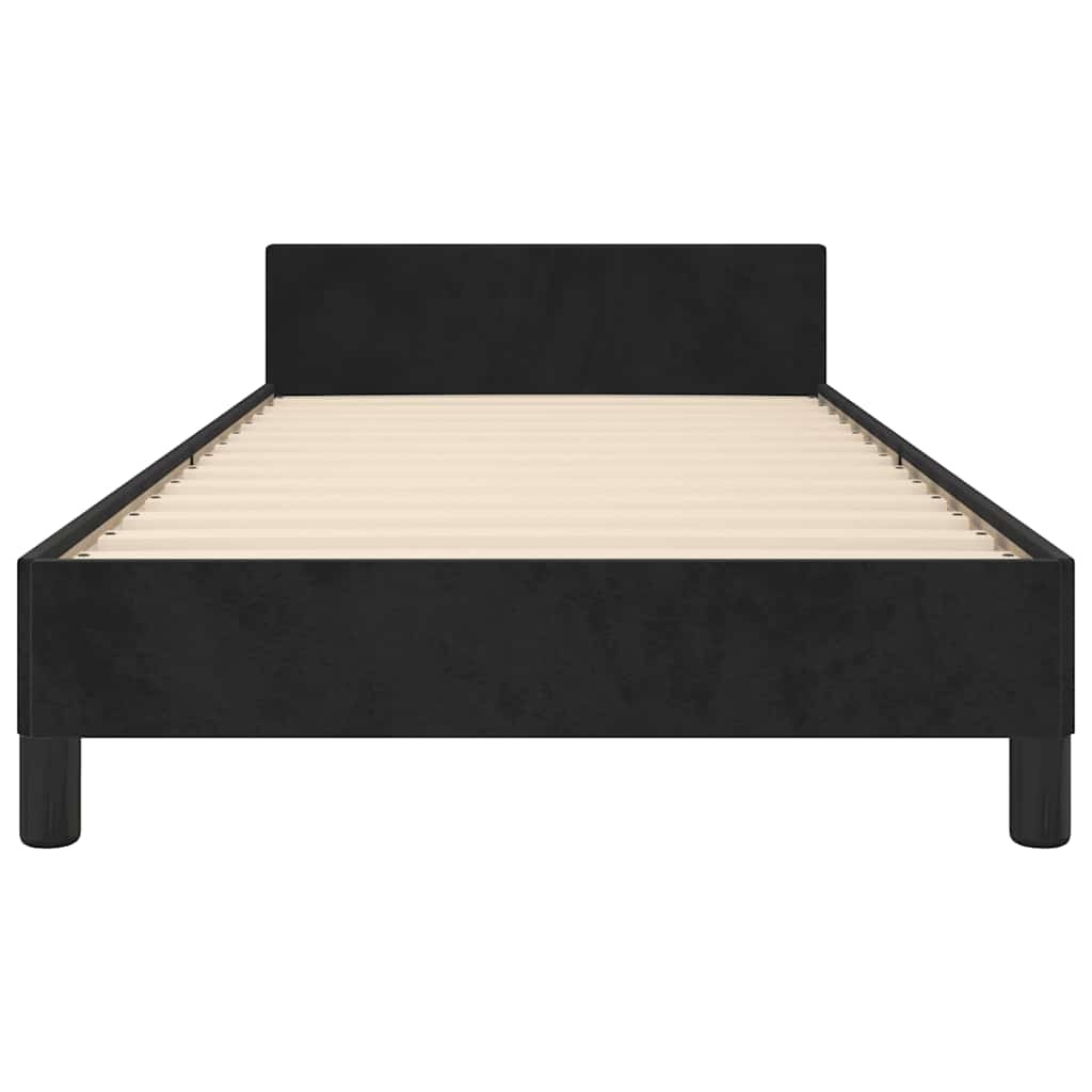 vidaXL Zwart Fluwelen Bedframe 100x200cm - 56% Korting!