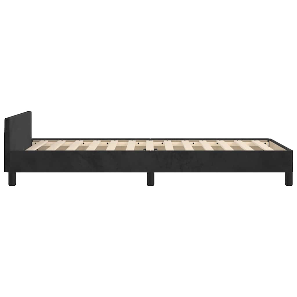 vidaXL Zwart Fluwelen Bedframe 100x200cm - 56% Korting!