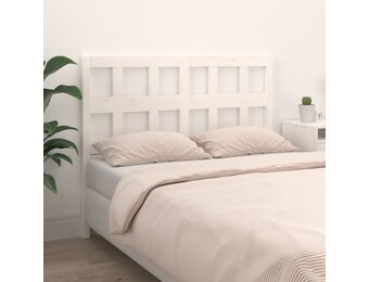 vidaXL Hoofdbord Massief Grenenhout Wit - 55% Korting