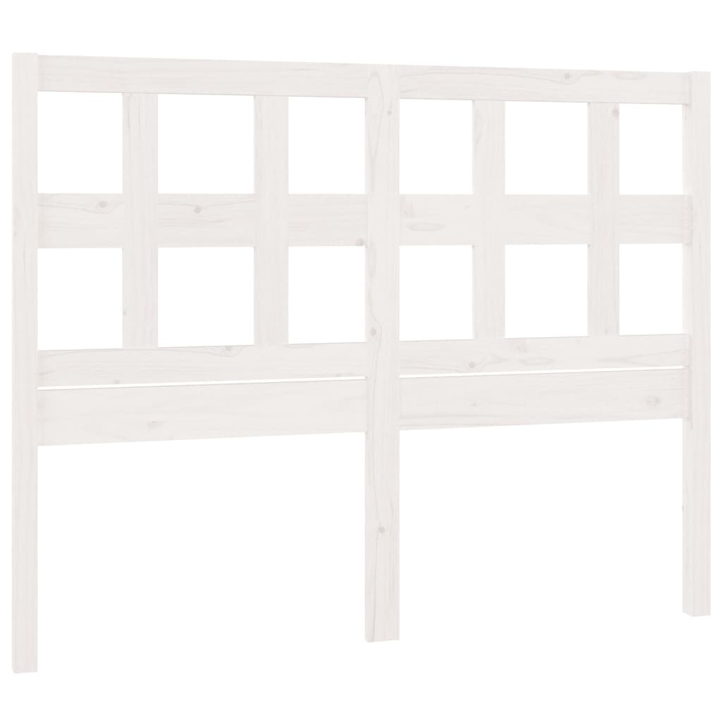 vidaXL Hoofdbord Massief Grenenhout Wit - 55% Korting