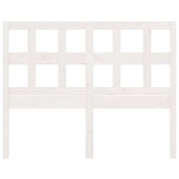 vidaXL Hoofdbord Massief Grenenhout Wit - 55% Korting
