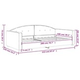 VidaXL Slaapbank 100x200cm Fluweel Donkergroen - 61% Korting!