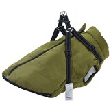 VidaXL Hondenjas met Harnas - Waterdicht - Legergroen - L48 - 53% Korting