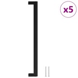 vidaXL Handvatten RVS Zwart (5 st) - 57% Korting!