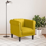 VidaXL Fauteuil Fluweel Geel - 58% Korting!