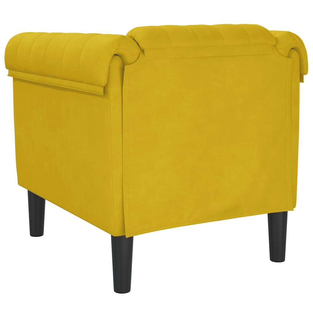VidaXL Fauteuil Fluweel Geel - 58% Korting!