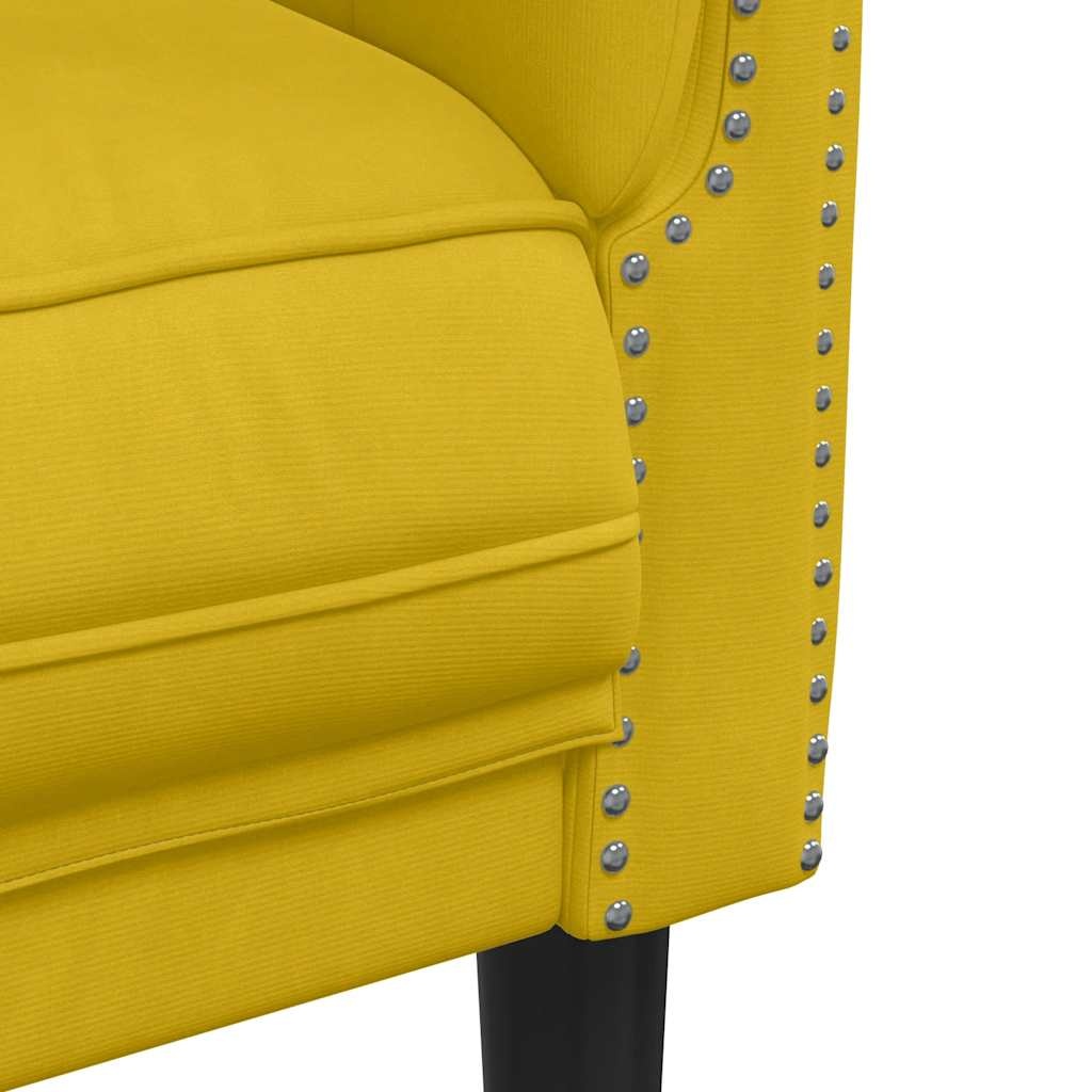 VidaXL Fauteuil Fluweel Geel - 58% Korting!