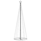 vidaXL Kegelkerstboom 310 LED's 100x300 cm Koudwit - 56% Korting!