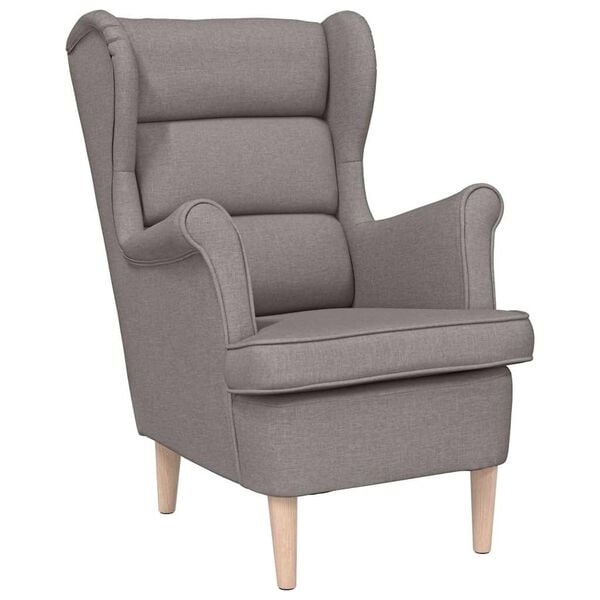 vidaXL Fauteuil Taupe - 74x84x100 cm - 65% Korting