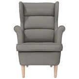 vidaXL Fauteuil Taupe - 74x84x100 cm - 65% Korting