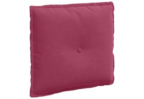 vidaXL Rugkussen Wijnrood 50x45cm Katoen Stof | 47% Korting!