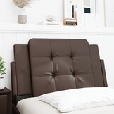 Hoofdbordkussen Kunstleer Bruin 90cm - 50% Korting!