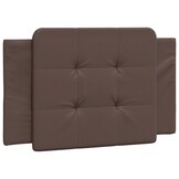 Hoofdbordkussen Kunstleer Bruin 90cm - 50% Korting!