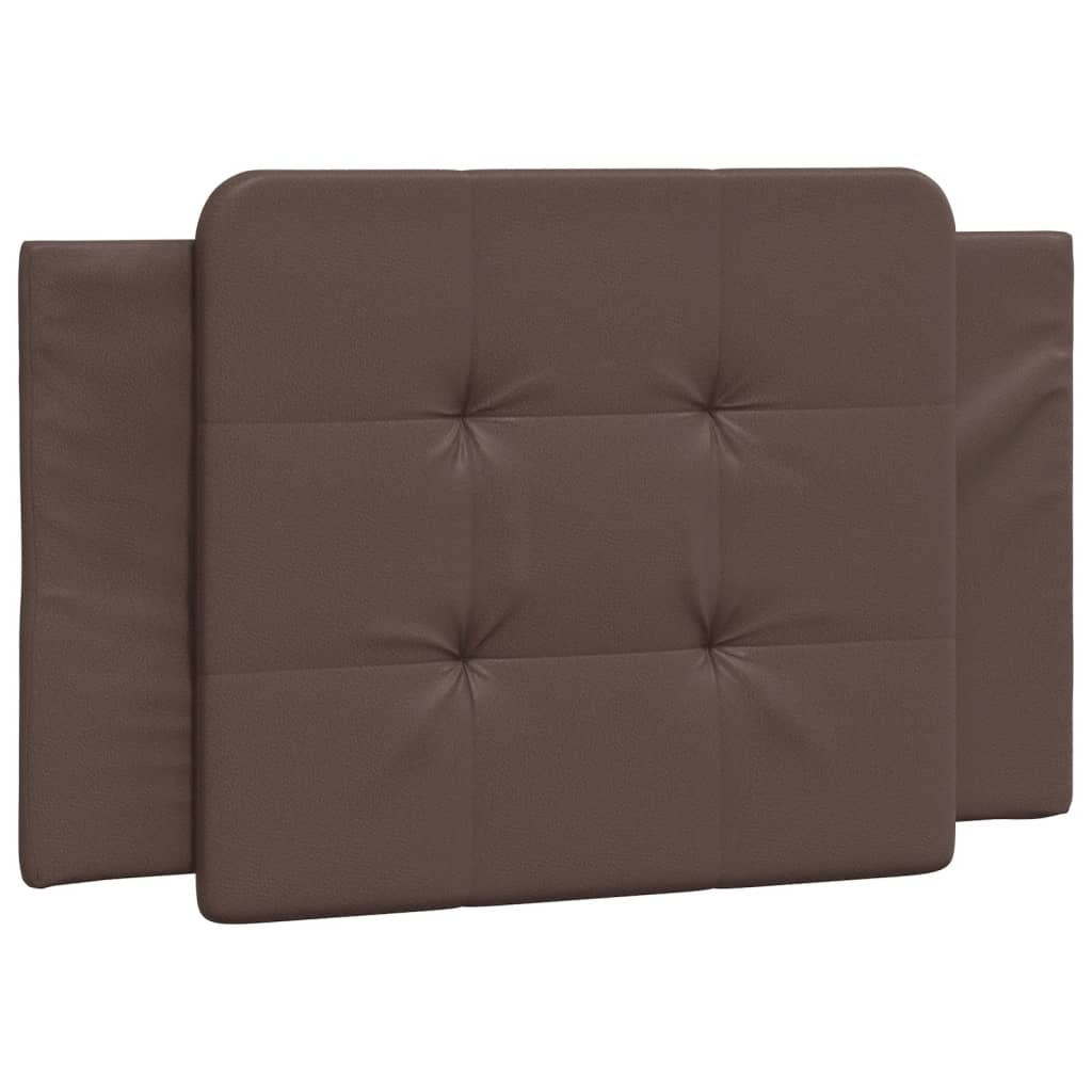 Hoofdbordkussen Kunstleer Bruin 90cm - 50% Korting!