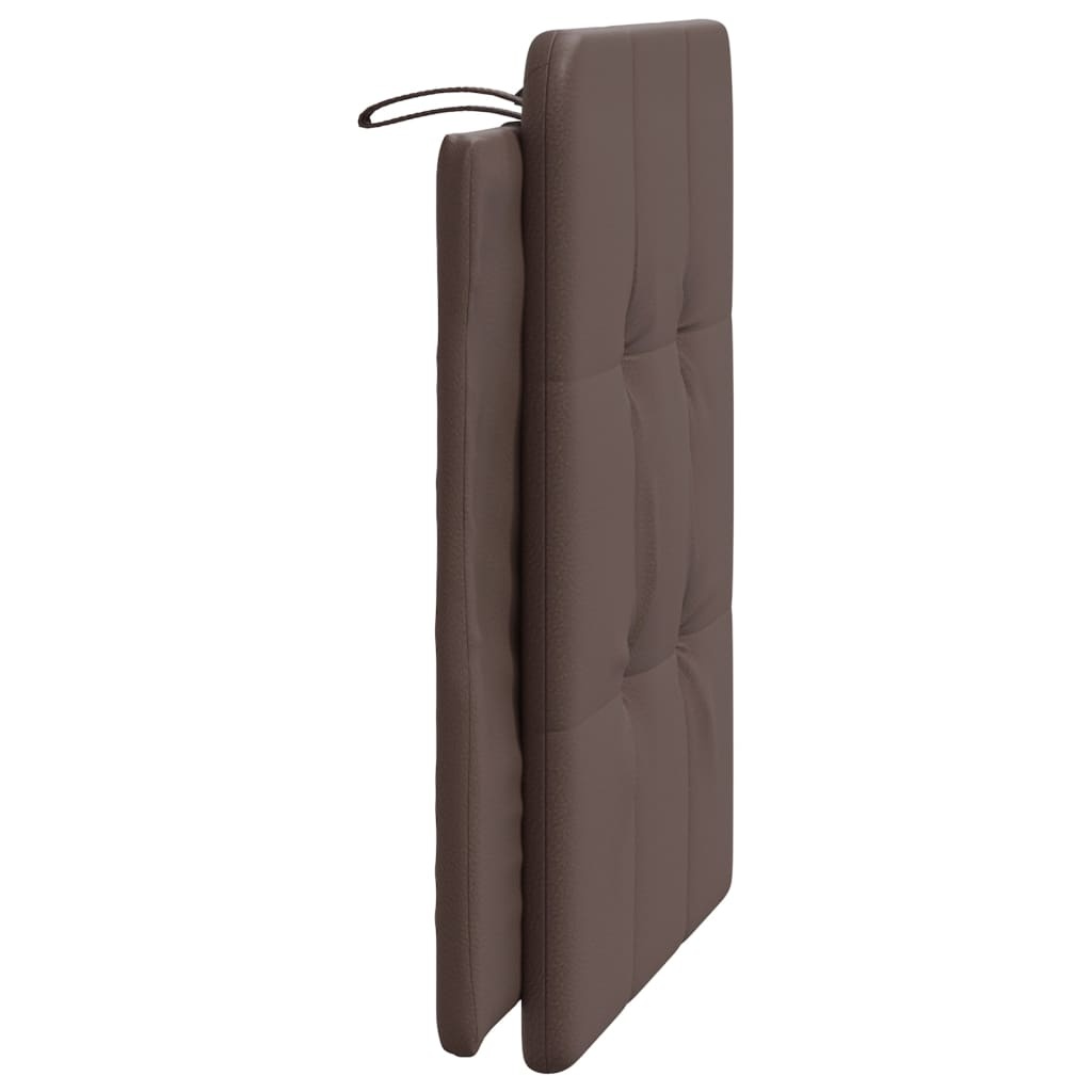 Hoofdbordkussen Kunstleer Bruin 90cm - 50% Korting!